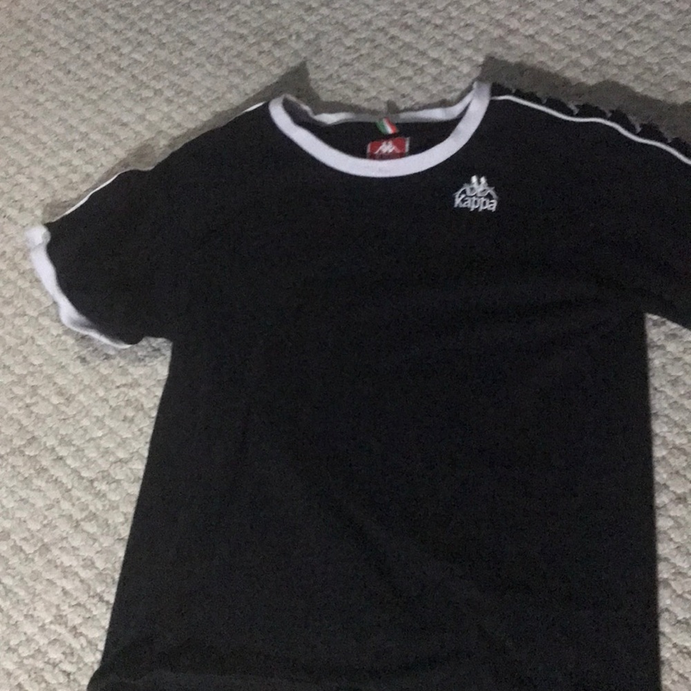 Black kappa shirt In new condition